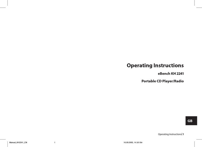 E-Bench eBench KH 2241 operating instructions
