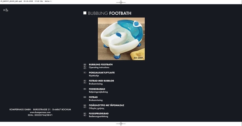 Balance Bubbling Footbath KH 5557 User manual