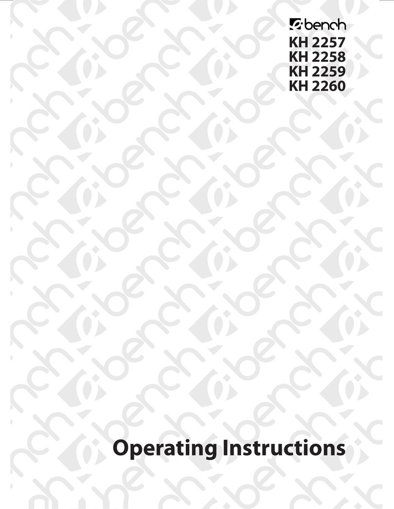 E-Bench KH 2258 operating instructions