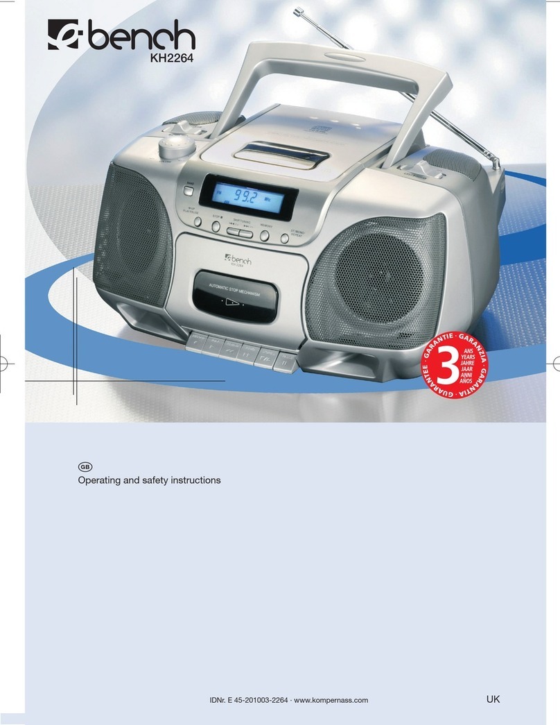 E-Bench KH 2264 Operating and safety instructions