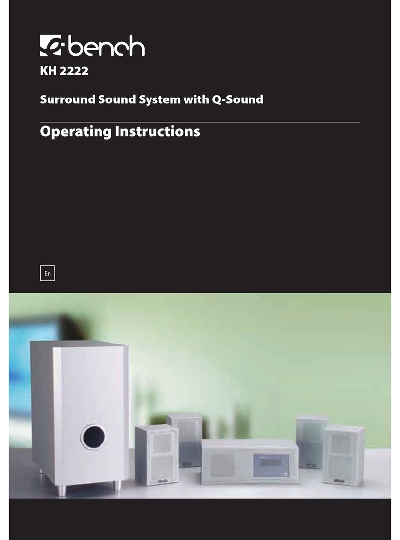E-Bench Bench KH 2222 operating instructions