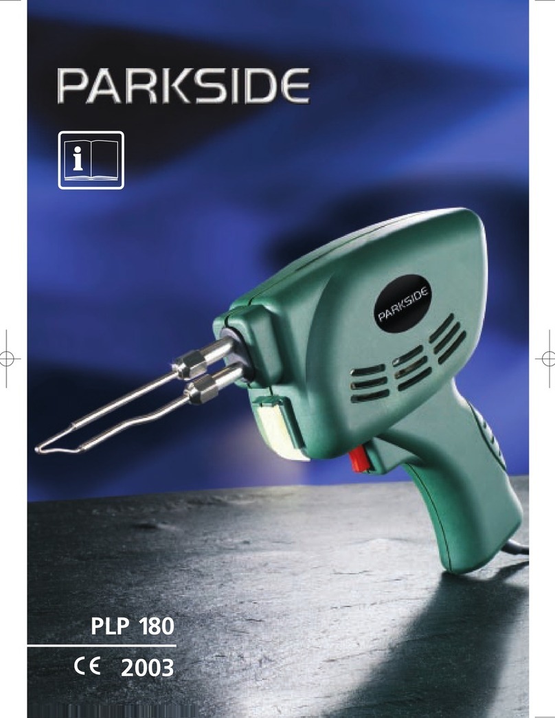 Parkside PLP 180 SOLDERING GUN manual