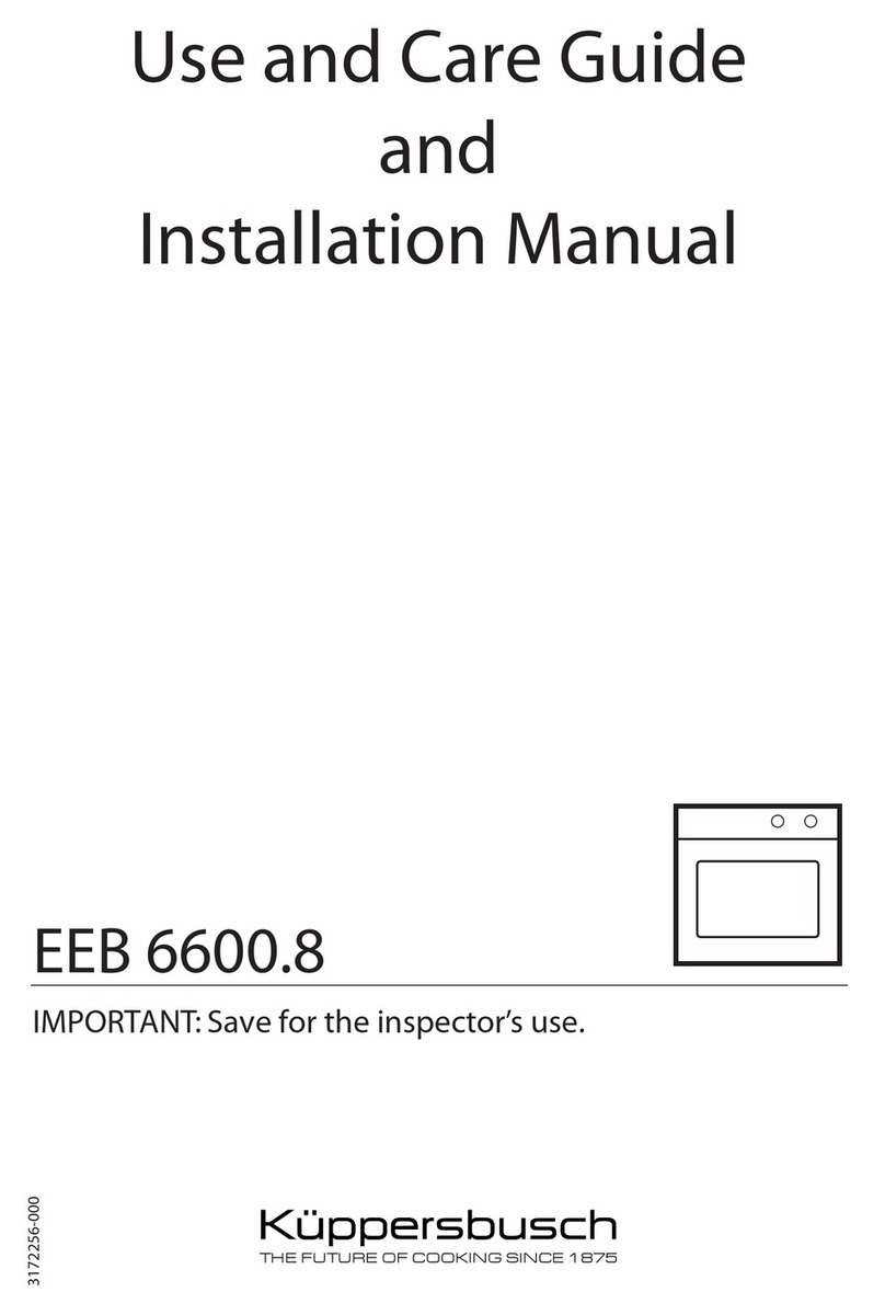 Kuppersbusch EEB 6600.8 Use and installation  manual