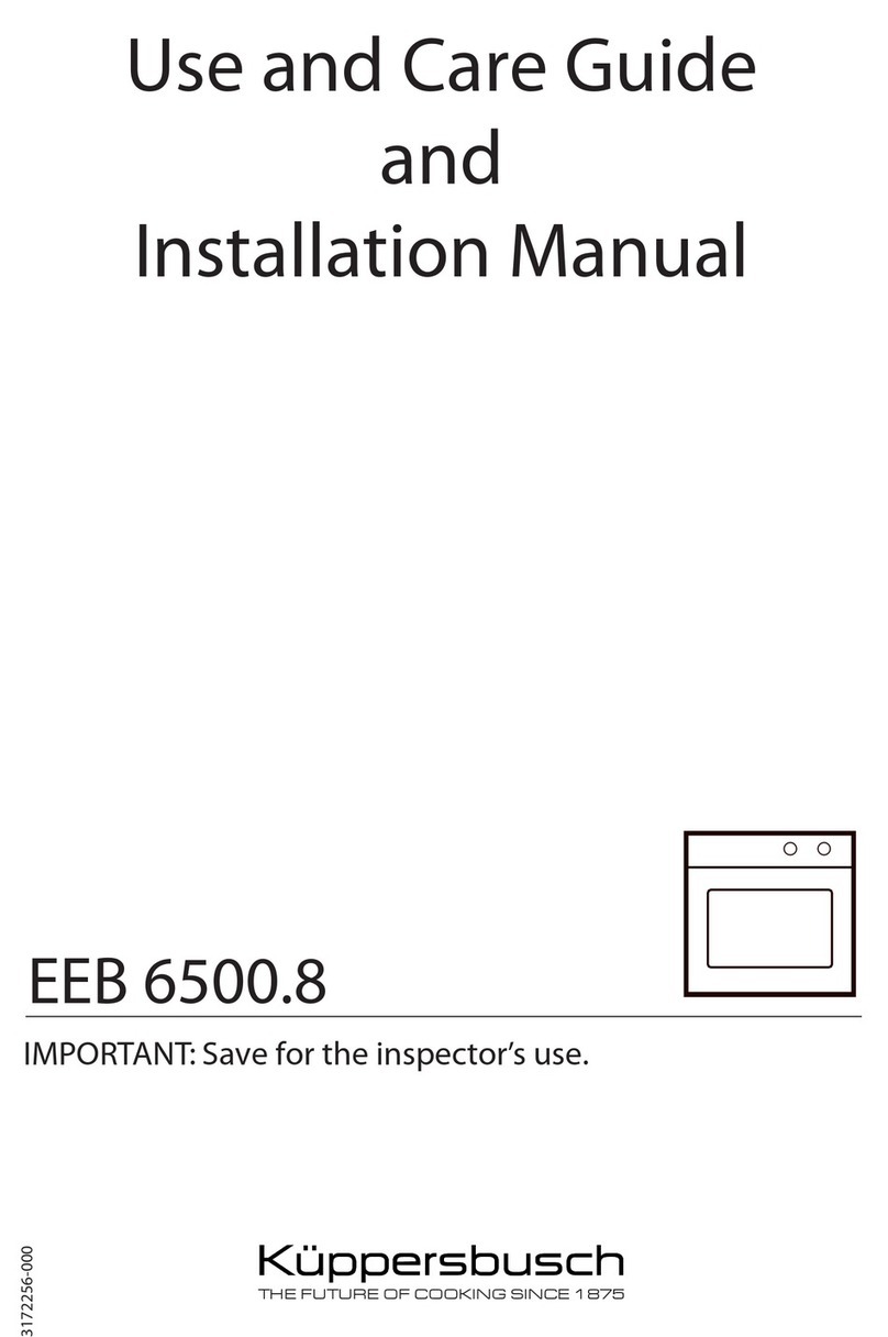Kuppersbusch EEB 6500.8 Use and installation  manual