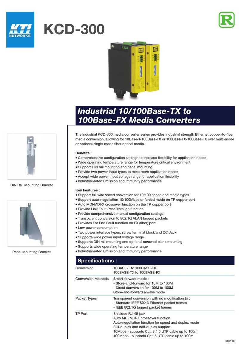 KTI Networks KCD-300 User manual