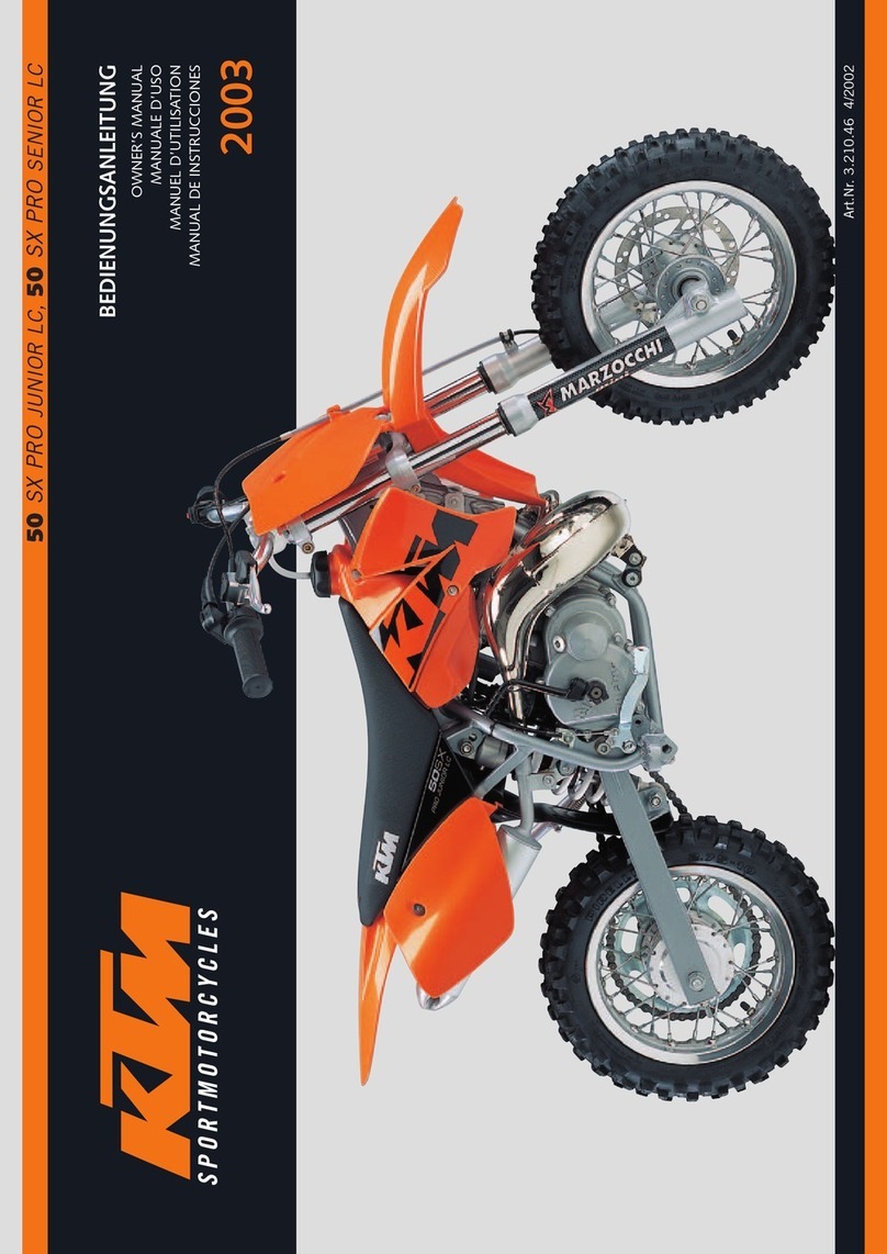 KTM 50 SX PRO SENIOR LC owner's manual