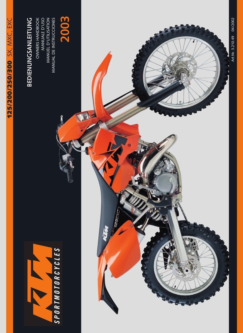 KTM 300 SX Owner's handbook
