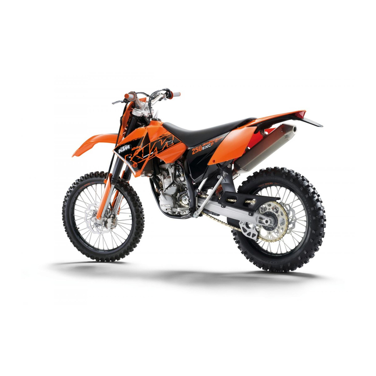 KTM 250 XC-F, XCF-W, EXC-F, 400 XC-W, EXC RACING, 450 XC, XC-W, EXC RACING, 525 XC, XC-W, EXC RACING, 525 XC DESERT... User manual