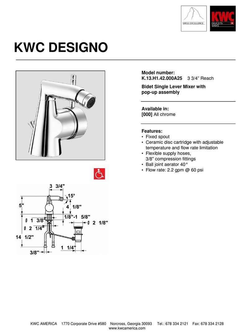 KWC Designo K.13.H1.42.000 User manual
