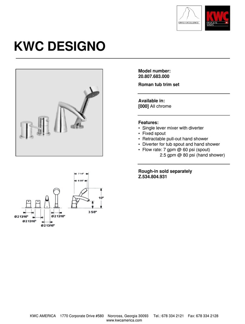 KWC DESIGNO 20.807.683.000 User manual