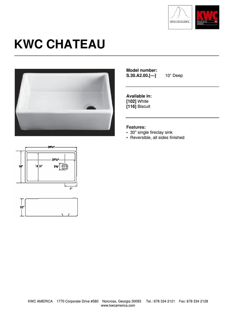 KWC Chateau S.30.A2.00 User manual KWC Chateau S.30.A2.00 User manual