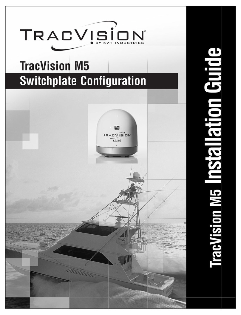 KVH Industries TracVisionM5 installation guide KVH Industries TracVisionM5 installation guide