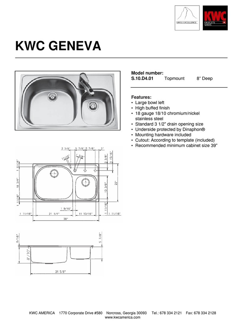 KWC Geneva S.10.D4.01 Specification sheet