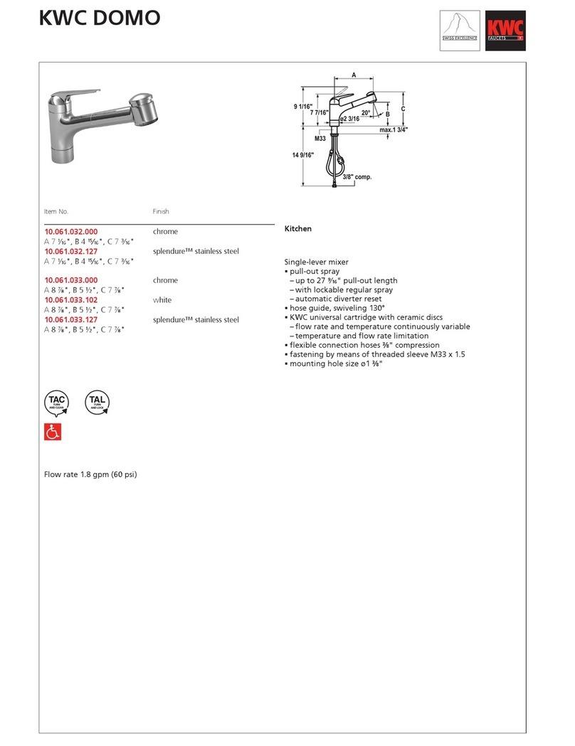 KWC Domo 10.061.032 User manual KWC Domo 10.061.032 User manual