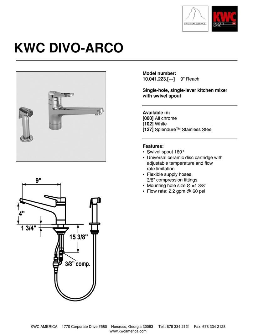 KWC DIVO-ARCO 10.041.223 User manual KWC DIVO-ARCO 10.041.223 User manual