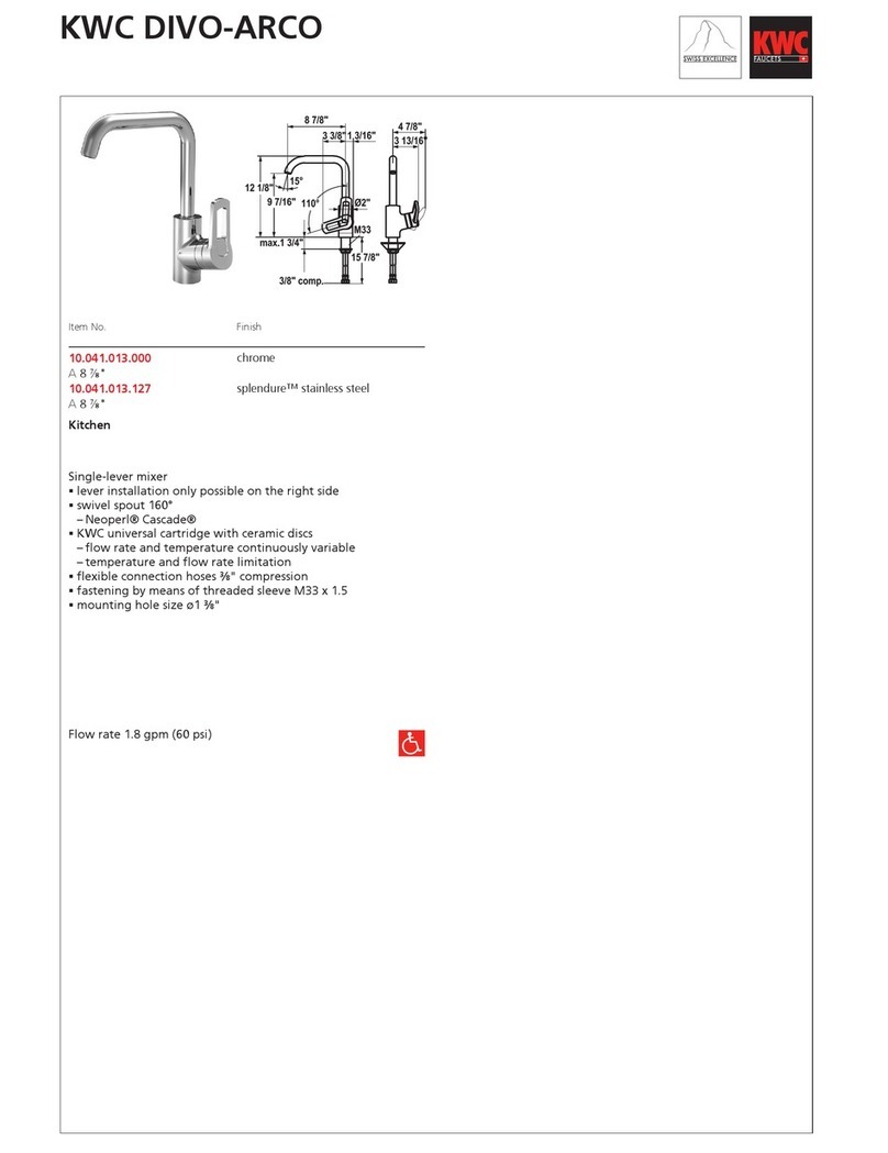 KWC DIVO-ARCO 10.041.013 User manual KWC DIVO-ARCO 10.041.013 User manual