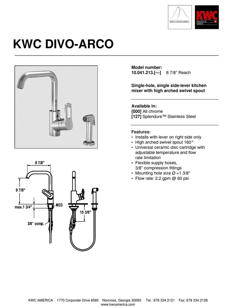 KWC DIVO-ARCO 10.041.213 User manual KWC DIVO-ARCO 10.041.213 User manual