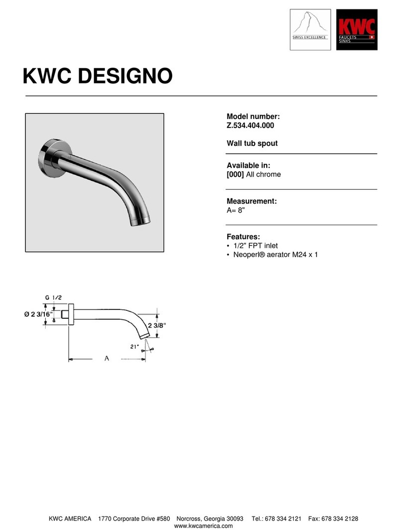 KWC Designo Z.534.404.000 Specifications