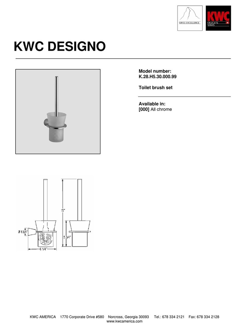 KWC DESIGNO K.28.H5.30.000.99 User manual KWC DESIGNO K.28.H5.30.000.99 User manual