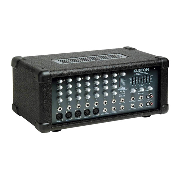 Kustom KPM7200 owner's manual