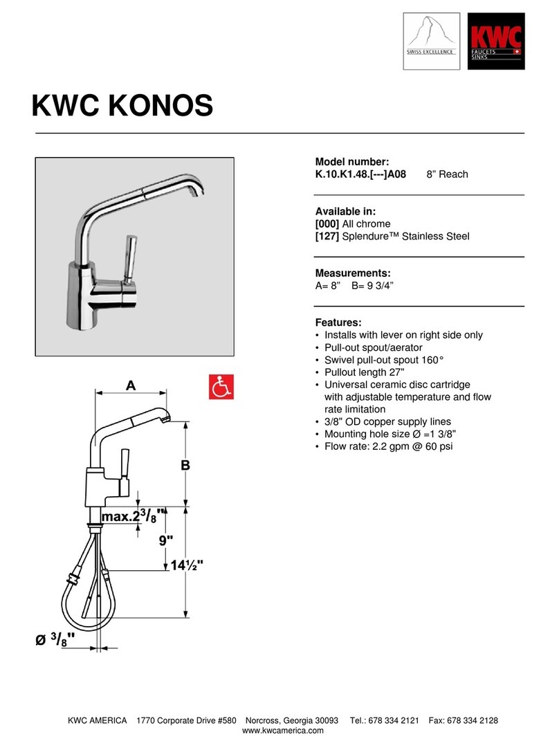 KWC KONOS K.10.K1.48 Series User manual KWC KONOS K.10.K1.48 Series User manual