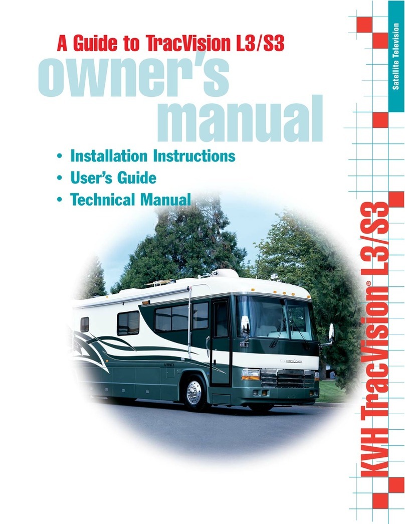 KVH Industries TracVision L3 User manual