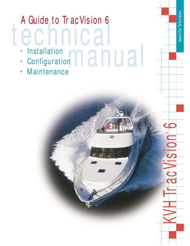 KVH Industries TracVision 6 User manual