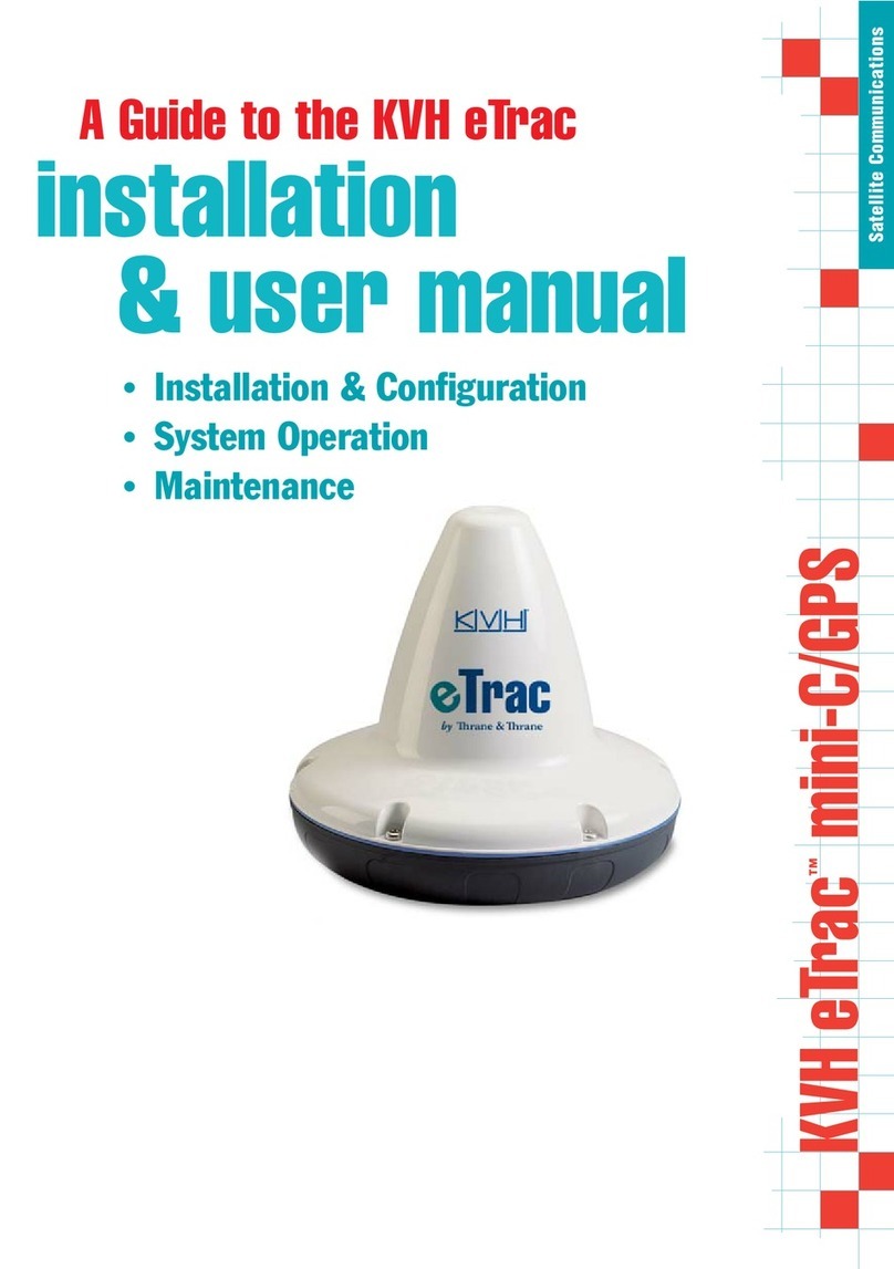KVH Industries eTrac Installation and user manual