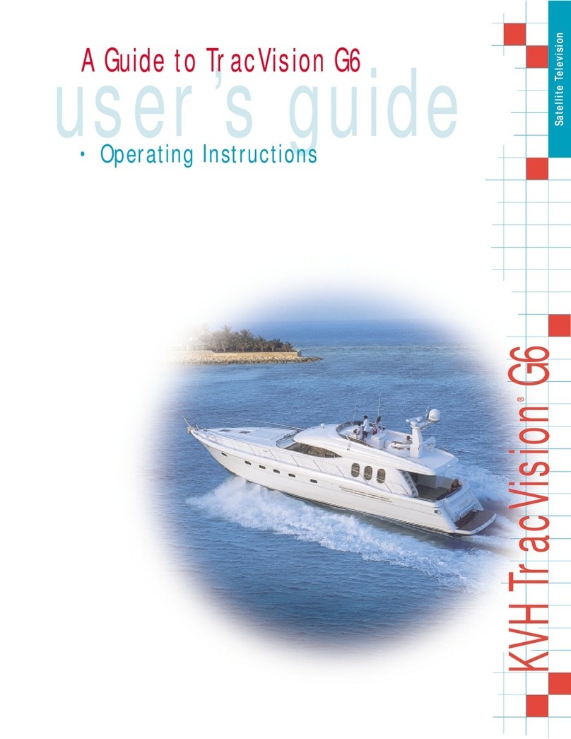 KVH Industries KVH TracVision TracVision G6 User manual