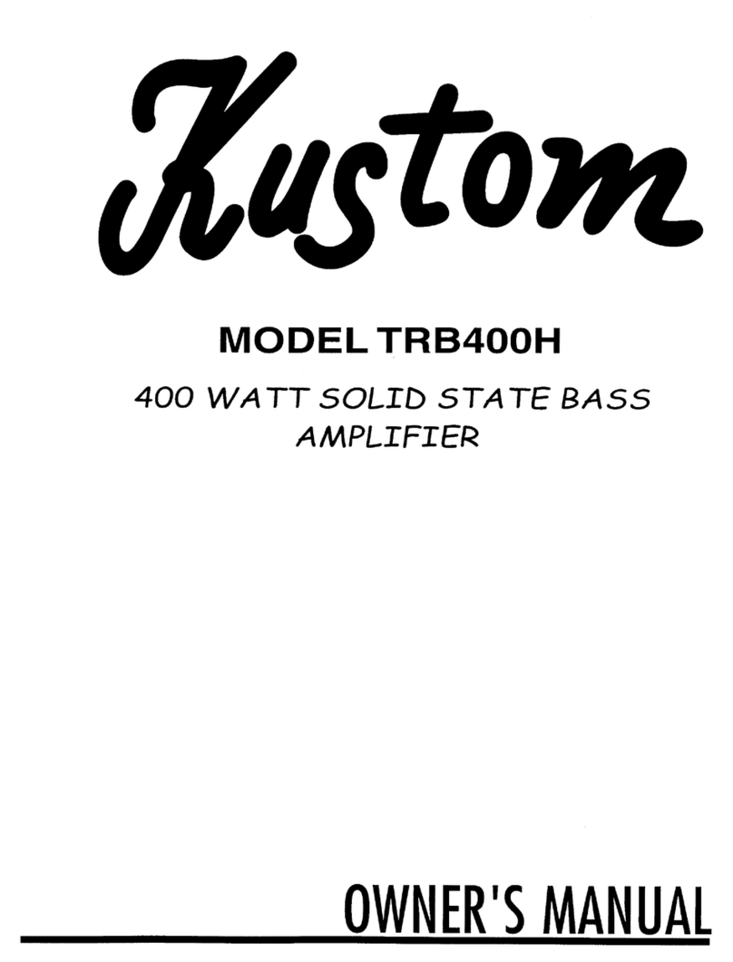 Kustom TRB4OOH User manual