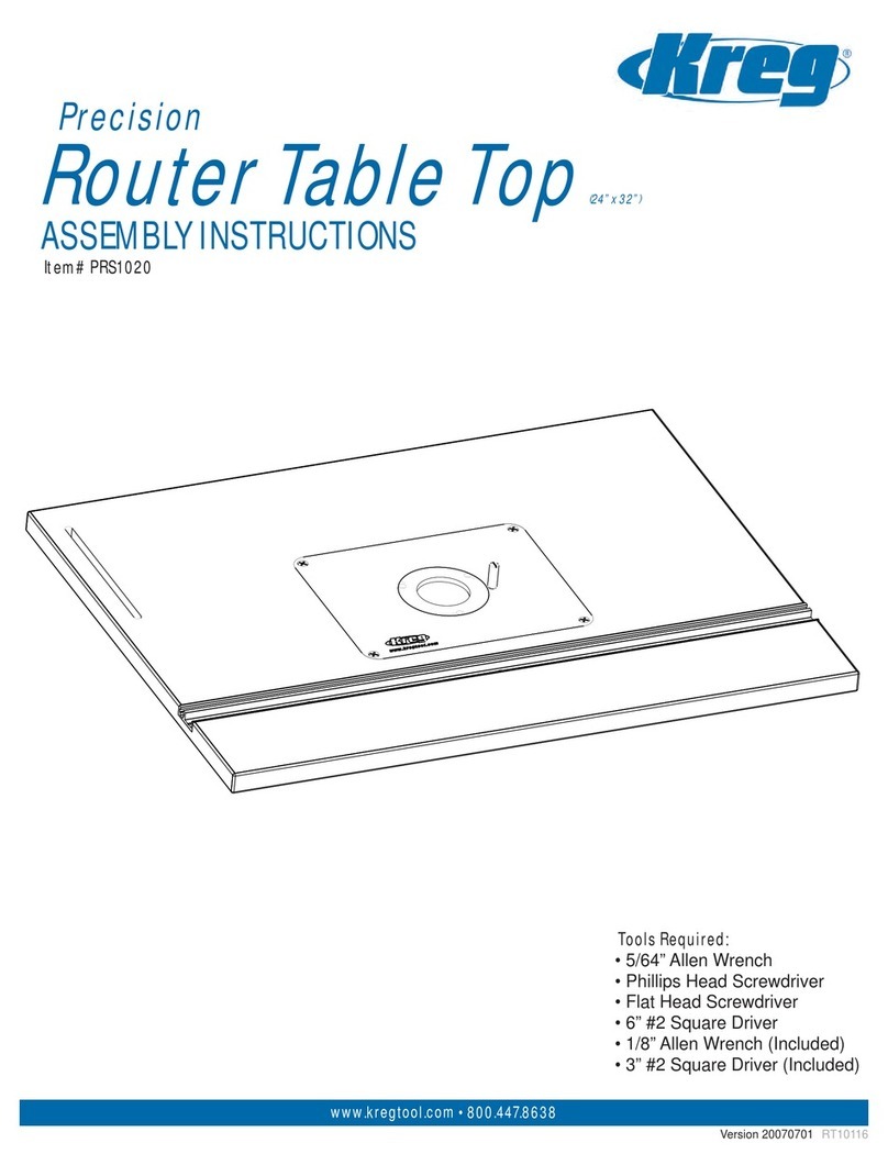 Kreg PRS1020 User manual