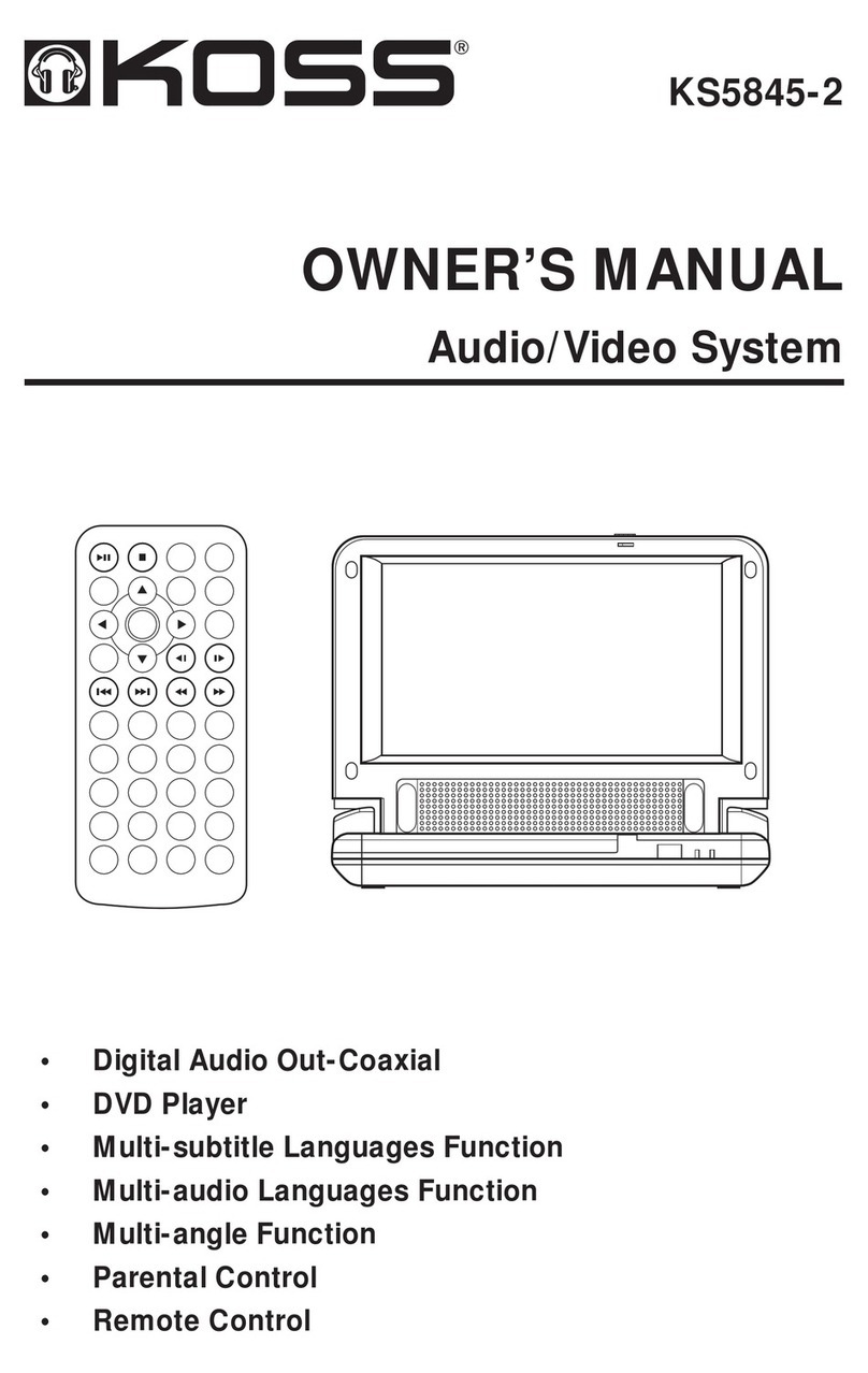 Koss KS5845-2 User manual