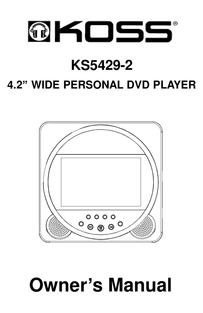 Koss KS5429-2 owner's manual