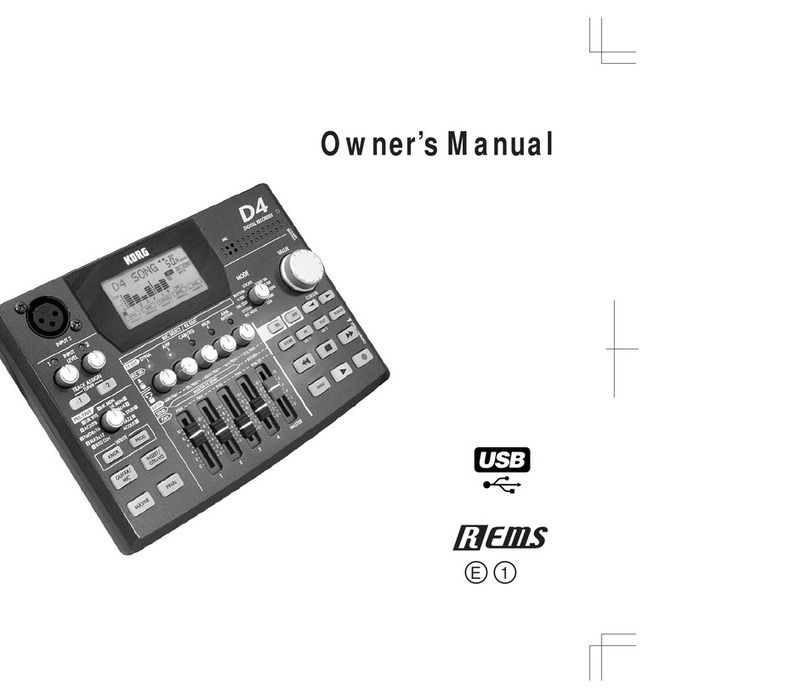 Korg D4 owner's manual