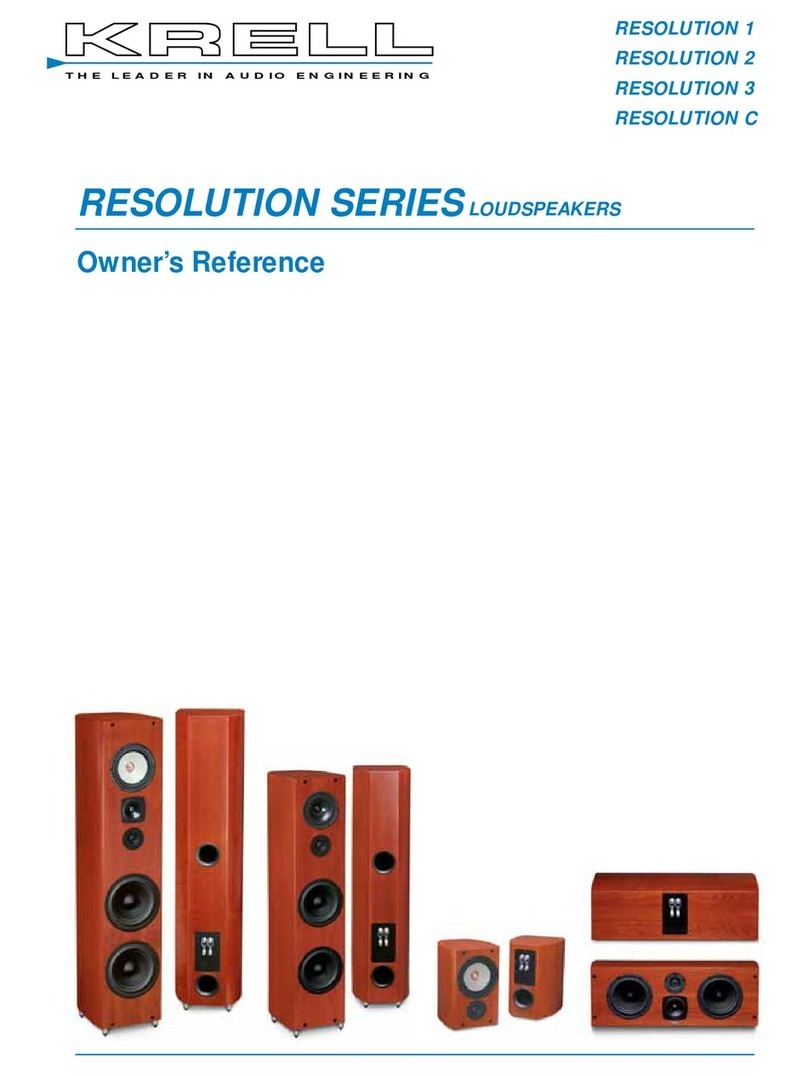 Krell Industries RESOLUTION 1 Owner's reference