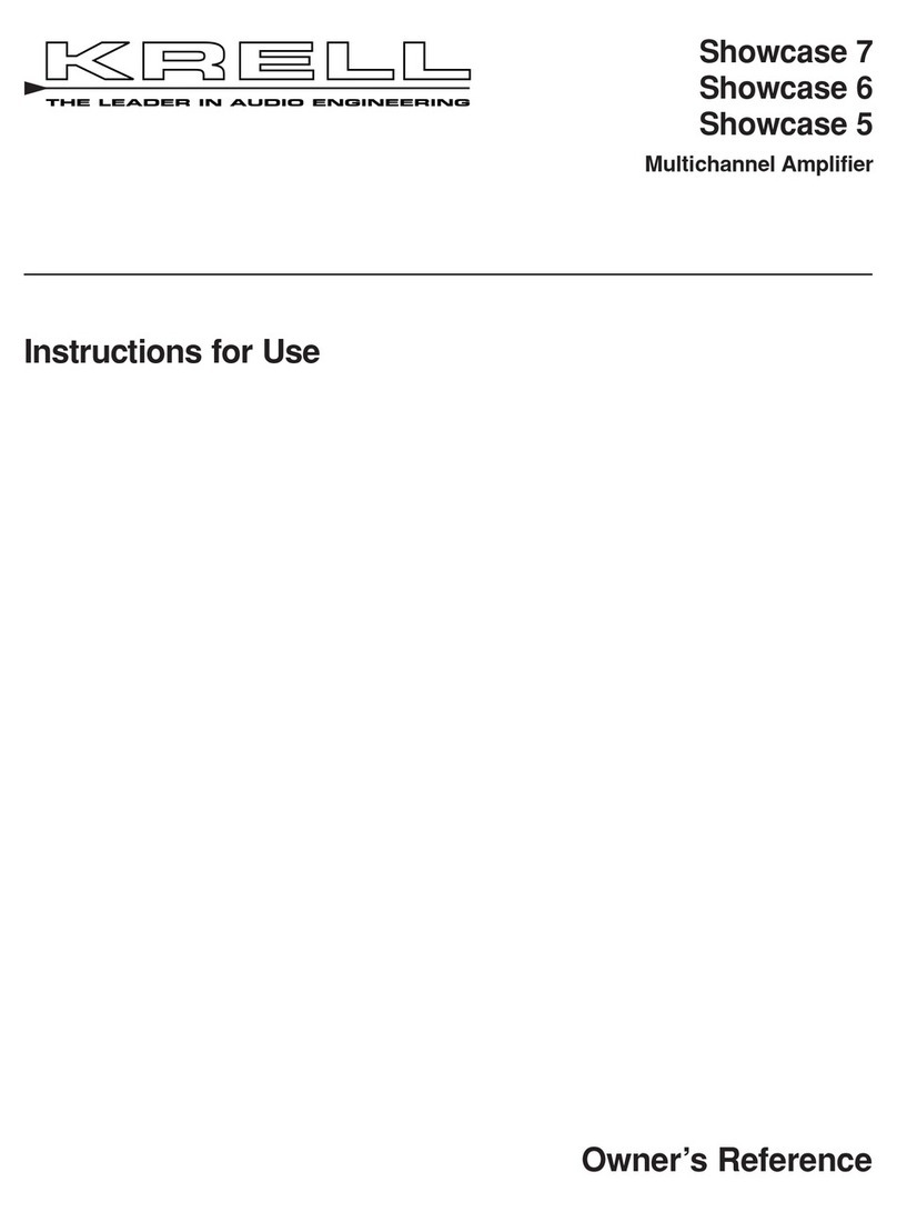 Krell Industries Showcase 5 User manual