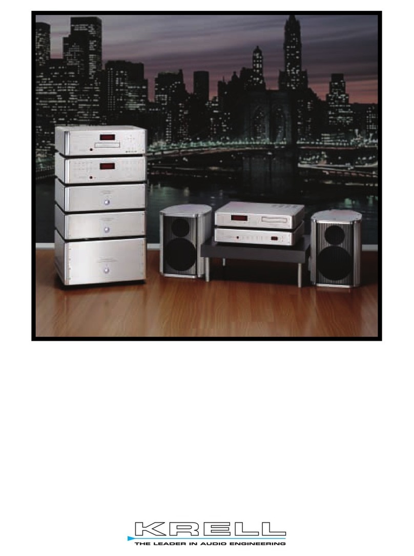 Krell Industries KAV 3250 User manual