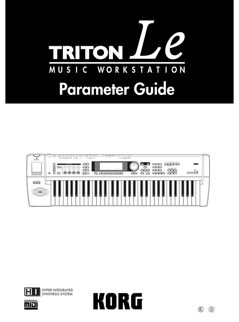 Korg TRITON Le Parameter guide