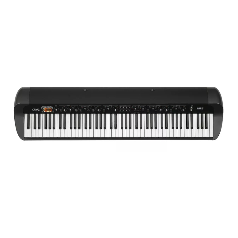 Korg Stage Vintage SV-1 User manual Korg Stage Vintage SV-1 User manual