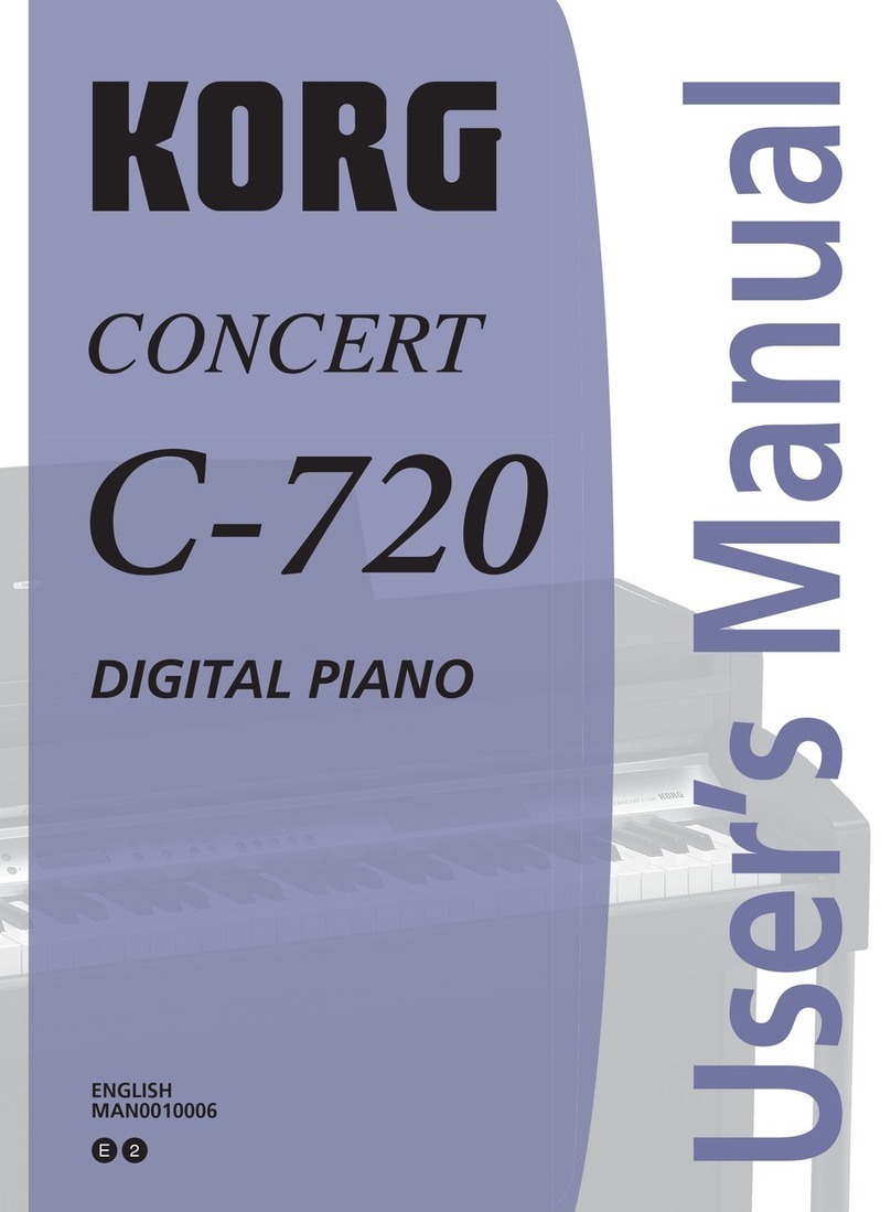 Korg CONCERT C-720 user manual