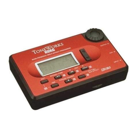 Korg ToneWorks Pandora PX3B owner's manual