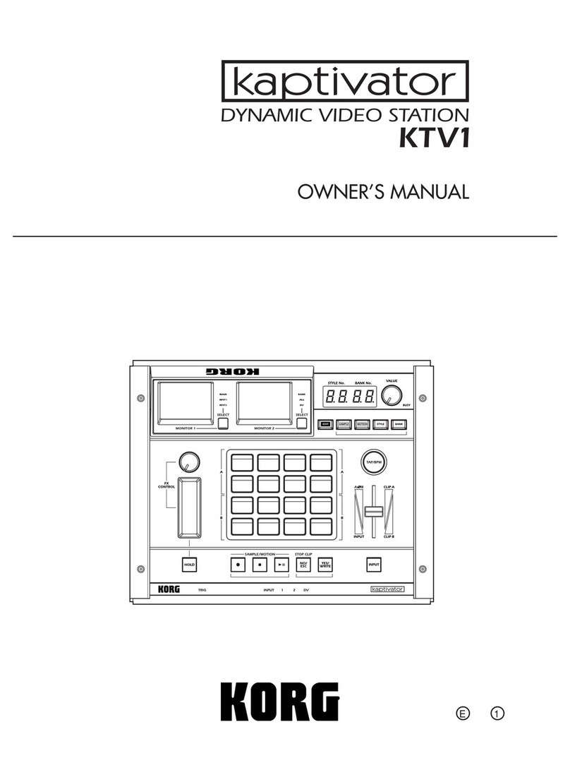 Korg Kaptivator KTV1 owner's manual