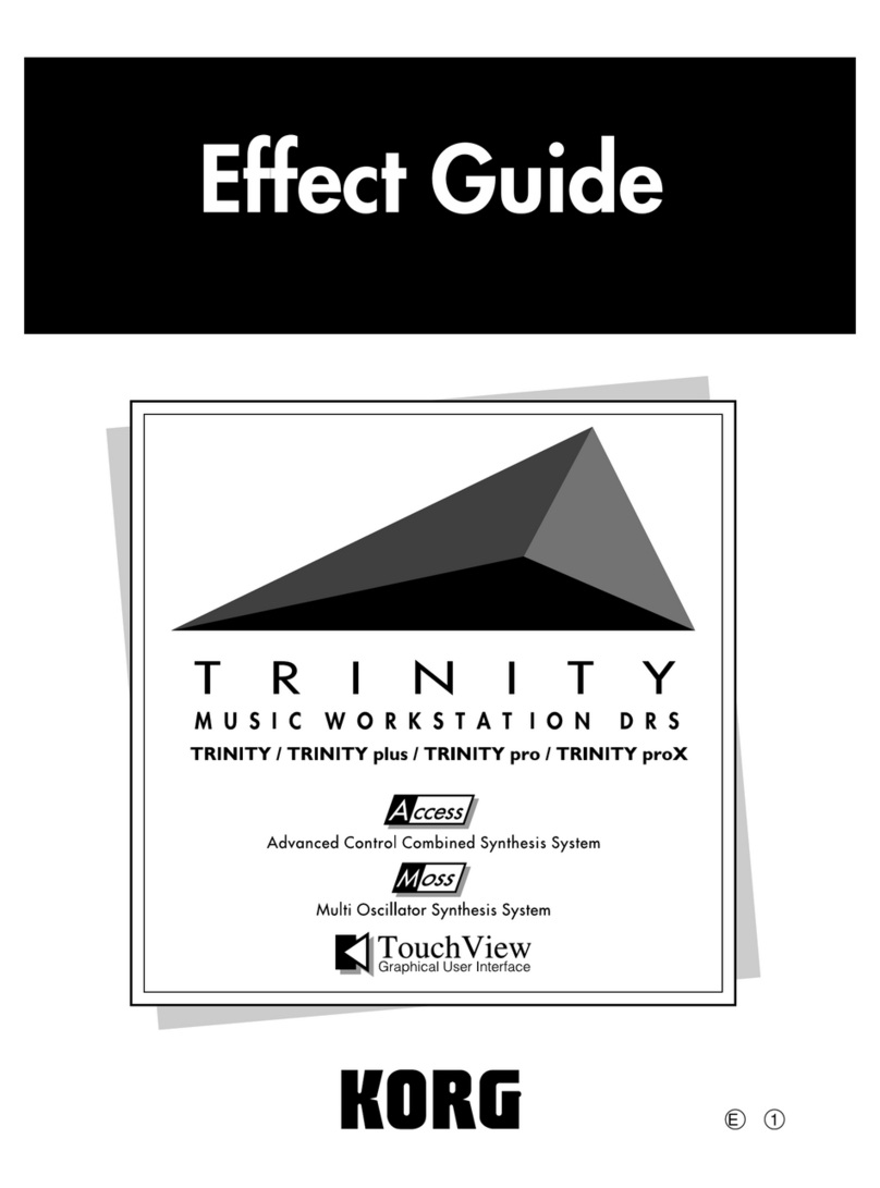 Korg TouchView Trinity Effect guide