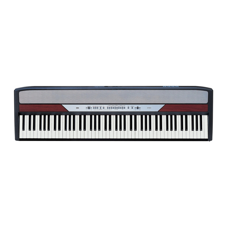 Korg SP 250 user manual