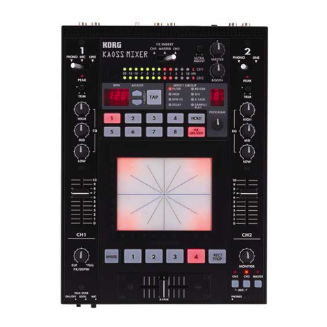 Korg Kaoss Mixer KM-2 owner's manual