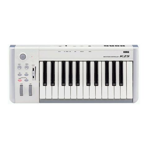 Korg K25 User manual