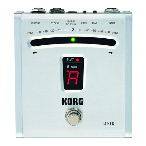 Korg DT-10 owner's manual