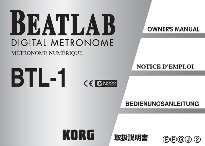 Korg BeatLab BTL-1 owner's manual