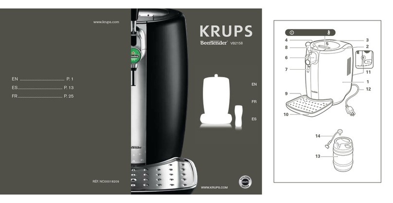 Krups BEERTENDER VB2158 user manual