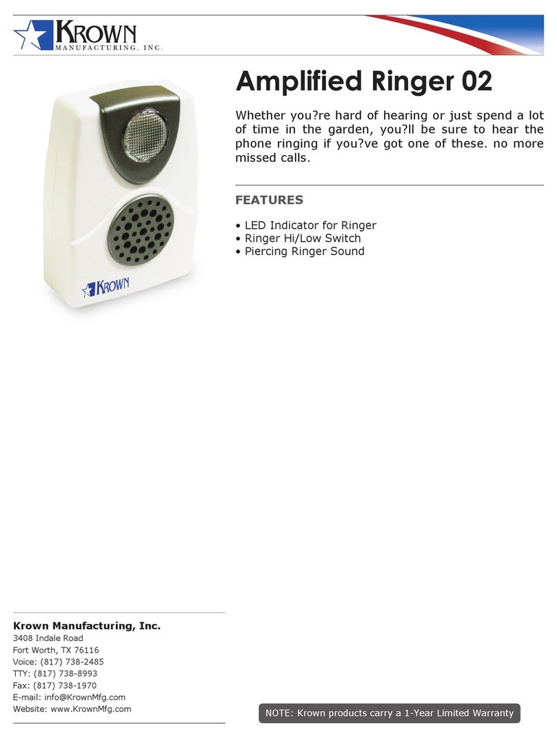 Krown AmplifiedRinger 02 datasheet